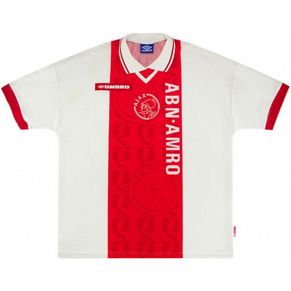 Camiseta Ajax Replica Primera Ropa Retro 1998 1999 Rojo Blanco